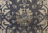 Foster intage Medallion Rug, Blue Indigo/Gray, 4ft-3in x 6ft-3in Accent Rug