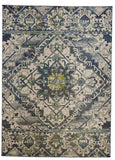 Foster intage Medallion Rug, Crystal Teal/Green/Tan, 6ft-5in x 9ft-6in Area Rug