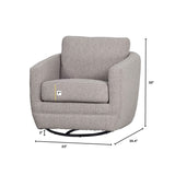 LH Imports Baltimo Swivel Glider FTH014S-A