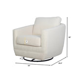 LH Imports Baltimo Swivel Glider FTH014S-BW