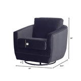 LH Imports Baltimo Swivel Glider FTH014S-VB