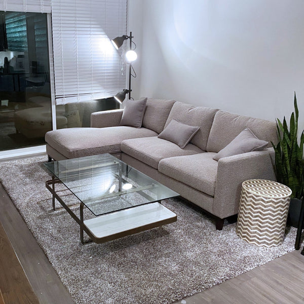 LH Imports Burbank Left Sectional Sofa FTH016-G