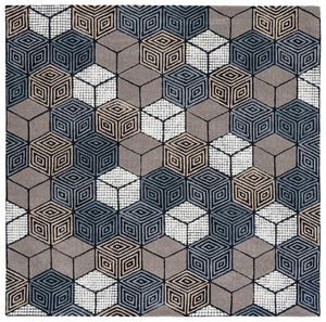 Fifth Avenue 130 Hand Tufted 100% Wool Pile Rug Ivory / Grey 100% wool Pile FTV130F-7SQ