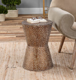 Uttermost Cutler Drum Shaped Accent Table