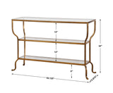 Uttermost Deline Gold Console Table