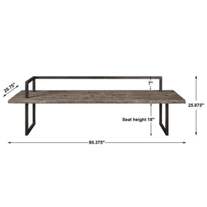 Uttermost Herbert Reclaimed Wood Bench