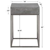 Uttermost Jude Concrete Accent Table