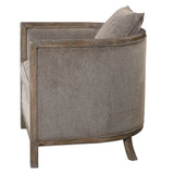 Uttermost Viaggio Gray Chenille Accent Chair