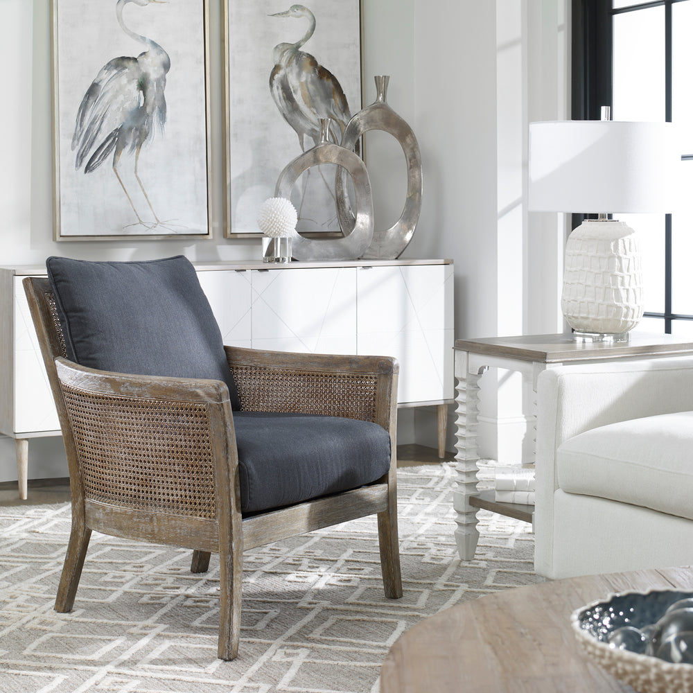 Uttermost Encore Dark Gray Armchair