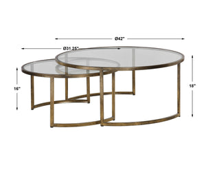 Uttermost Rhea Nested Coffee Tables Set of 2