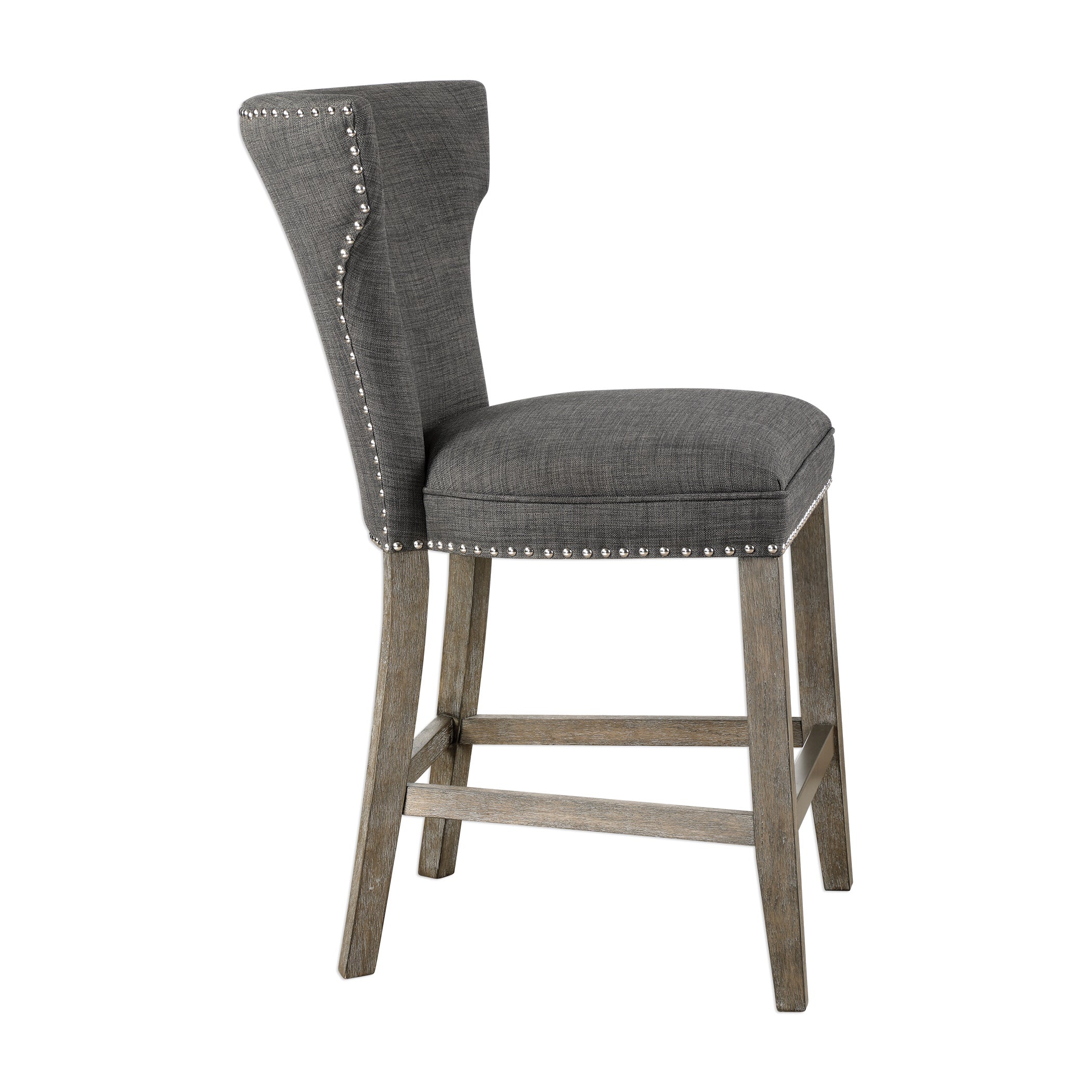 Uttermost Arnaud Charcoal Counter Stool - Thumbnail 2