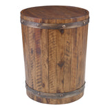 Ceylon Wine Barrel Side Table