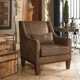 Uttermost Clay Leather Armchair