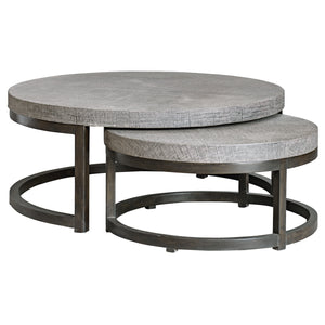 Uttermost Aiyara Gray Nesting Tables - Set of 2
