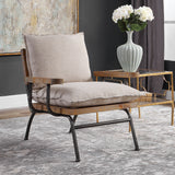 Uttermost Declan Industrial Accent Chair