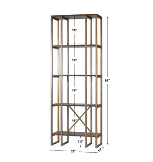 Uttermost Karishma Antique Gold Etagere