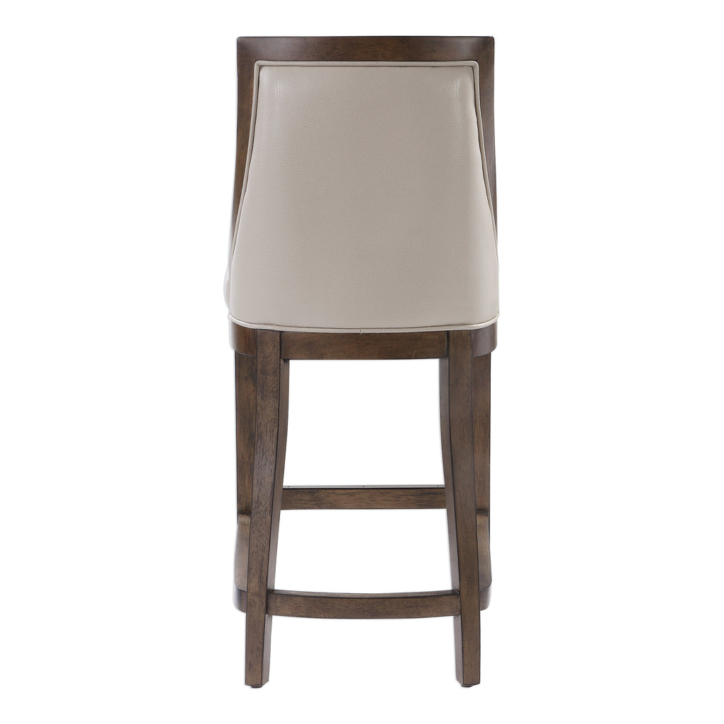 Uttermost Purcell Leather Counter Stool