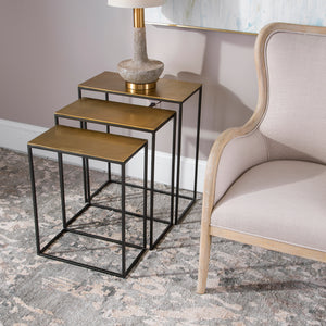 Uttermost Coreene Gold Nesting Tables Set of 3