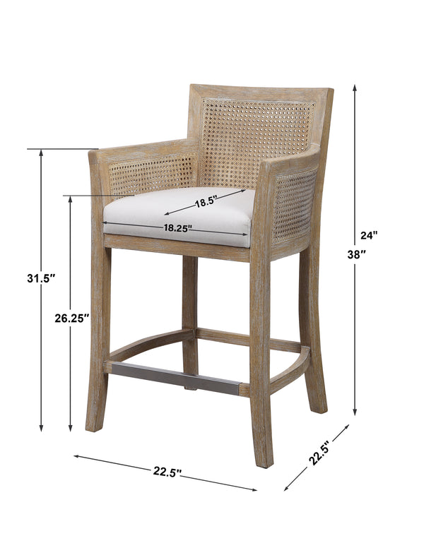Uttermost Encore Counter Stool - Natural