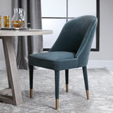 Uttermost Brie Armless Chair - Blue - Set Of 2