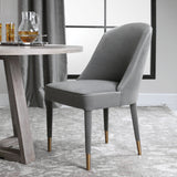 Uttermost Brie Armless Chair - Gray - Set Of 2
