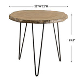 Uttermost Runay Wood Slab Side Table