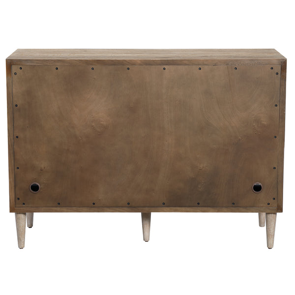 Uttermost Dani 4 Door White Cabinet