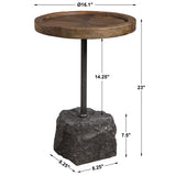 Uttermost Horton Rustic Accent Table