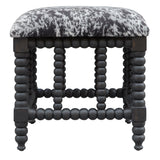 Uttermost Rancho Faux Cow Hide Small Bench