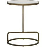 Uttermost Jessenia White Marble Accent Table