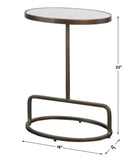 Uttermost Jessenia White Marble Accent Table