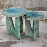 Uttermost Nadette Blue Nesting Tables - Set of 2