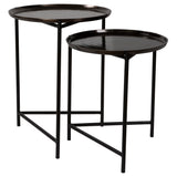 Uttermost Burnett Dark Nickel Nesting Tables - Set of 2