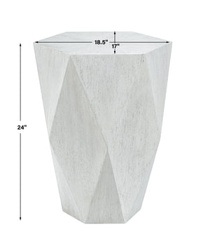 Uttermost Volker White Side Table