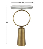 Uttermost Ringlet Brass Accent Table