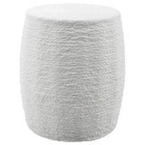 Resort White Accent Stool