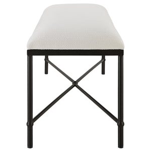 Uttermost Avenham Black Framed Bench