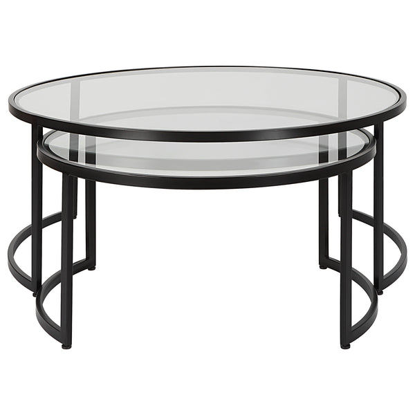 Uttermost Rhea Black Nesting Coffee Tables Set of 2