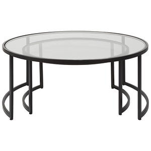 Uttermost Rhea Black Nesting Coffee Tables Set of 2