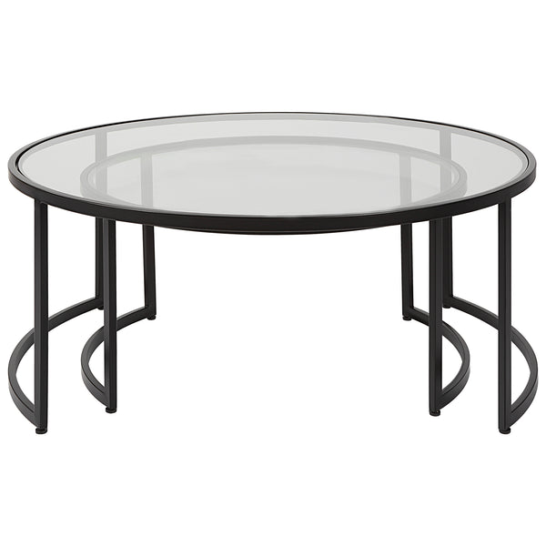 Uttermost Rhea Black Nesting Coffee Tables Set of 2