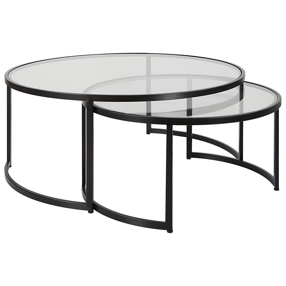 Uttermost Rhea Black Nesting Coffee Tables Set of 2