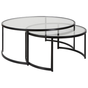 Uttermost Rhea Black Nesting Coffee Tables Set of 2