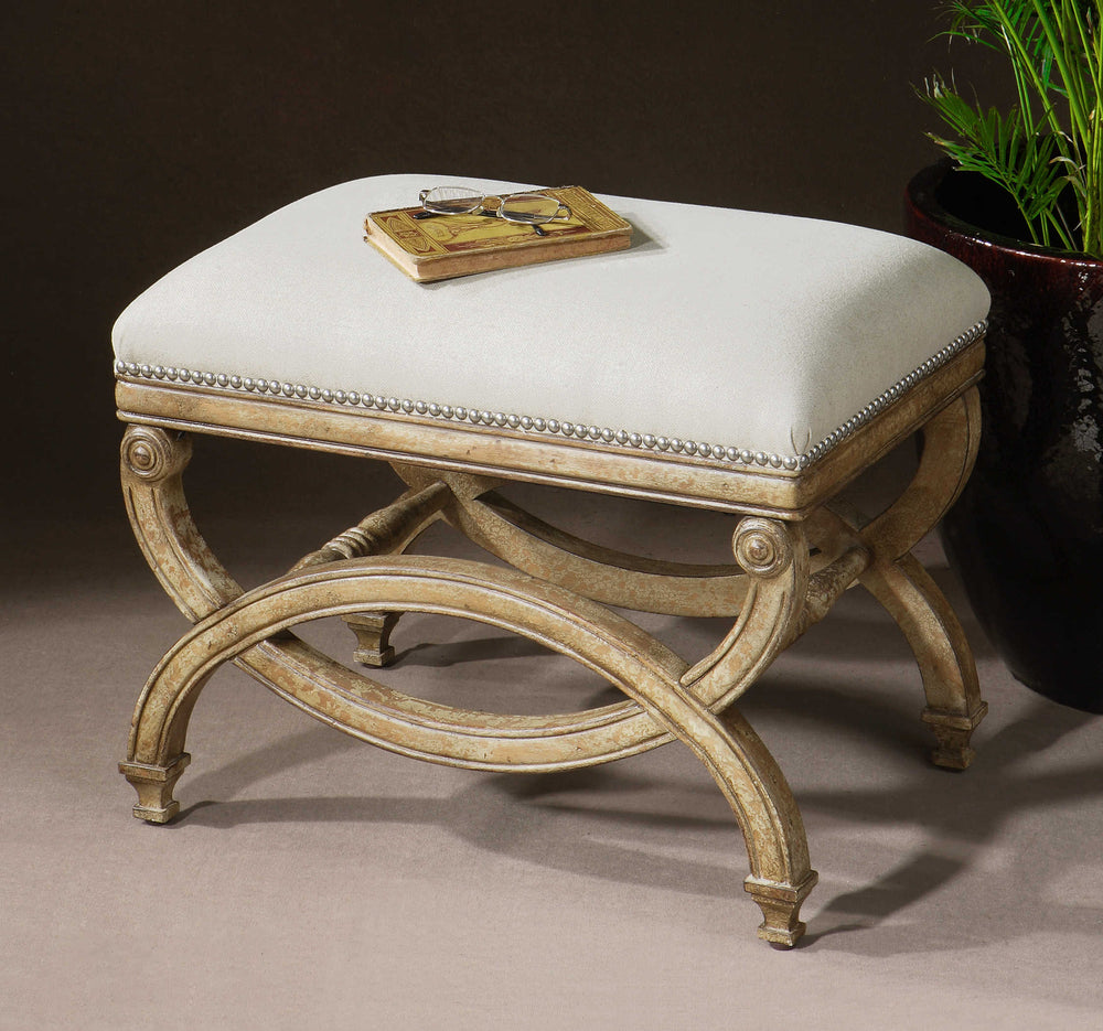 Uttermost Karline Natural Linen Small Bench
