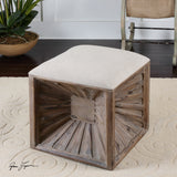 Uttermost Jia Wooden Ottoman