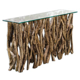 Uttermost Teak Wood Console