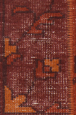 Chandra Rugs Fusion 100% Wool Hand-Knotted Contemporary Rug Orange/Rust/Burgundy 9' x 13'