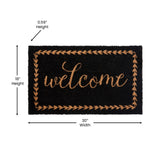 English Elm EE1854 Contemporary Coir Mat Black/Natural EEV-13888