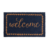 English Elm EE1854 Contemporary Coir Mat Navy/Natural EEV-13889