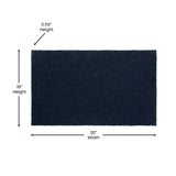 English Elm EE1853 Contemporary Coir Mat Navy EEV-13886