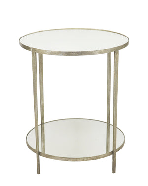 Zeugma FX0827-C Silver Round Side Table